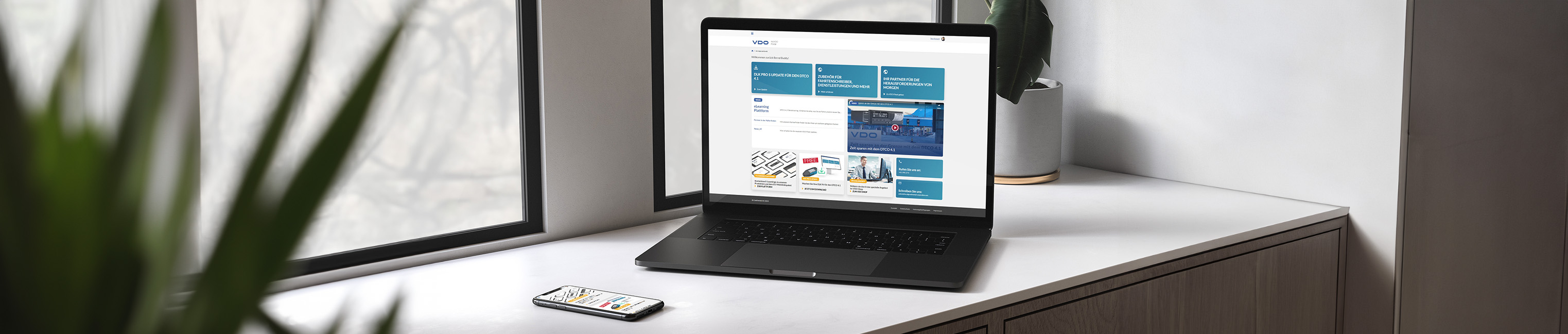 Ecran d'accueil du portail d'information et de formation MyVDO